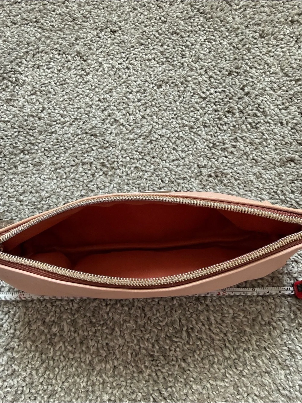 Bare minerals light pink makeup brush bag